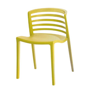 Silla Plástica Geometric Amarillo