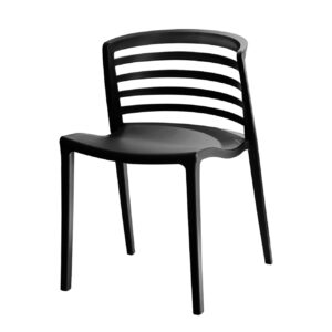 Silla Plástica Geometric Negro