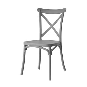 Silla Plástica Crossback Gris