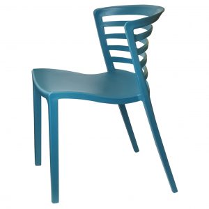 Silla plástica Geometric turquesa