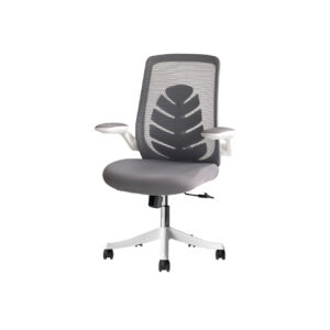 Silla de Oficina Nicole Blanco con Gris