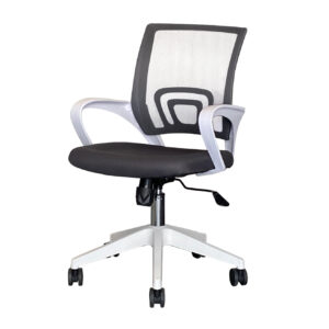 Silla de Oficina Roma Gris con Blanco