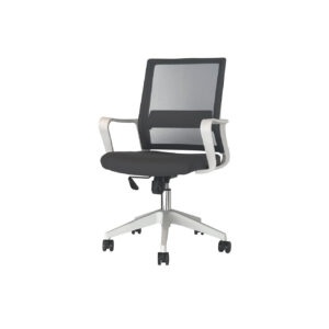 Silla de Oficina Luiggina Blanco con Gris