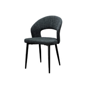 Silla Tapizada Paula Negro