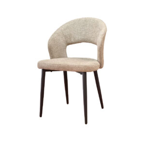 Silla Tapizada Paula Taupe