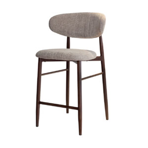 Taburete Tapizado Amy Taupe