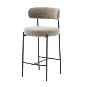 Taburete Tapizado Sally Taupe