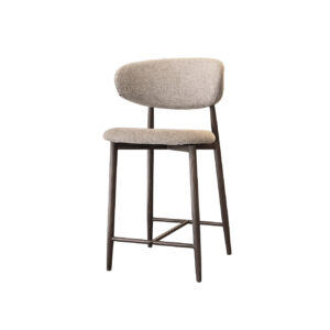 Taburete Tapizado Amy Taupe