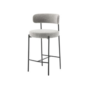 Taburete Tapizado Sally Gris