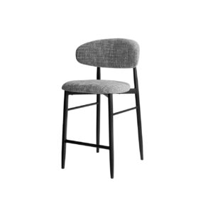 Taburete Tapizado Amy Gris