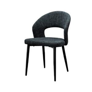 Silla Tapizada Paula Negro