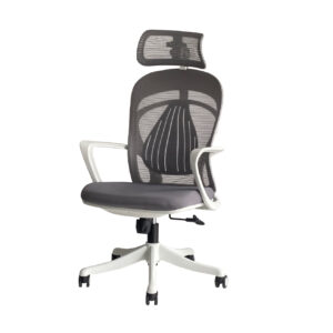 Silla de Oficina Nayib Cabecera Blanco/Gris