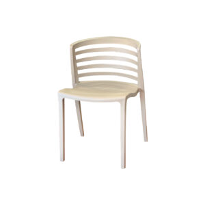 Silla Plástica Geometric Beige