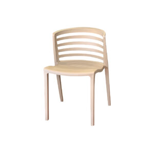 Silla Plástica Geometric Beige