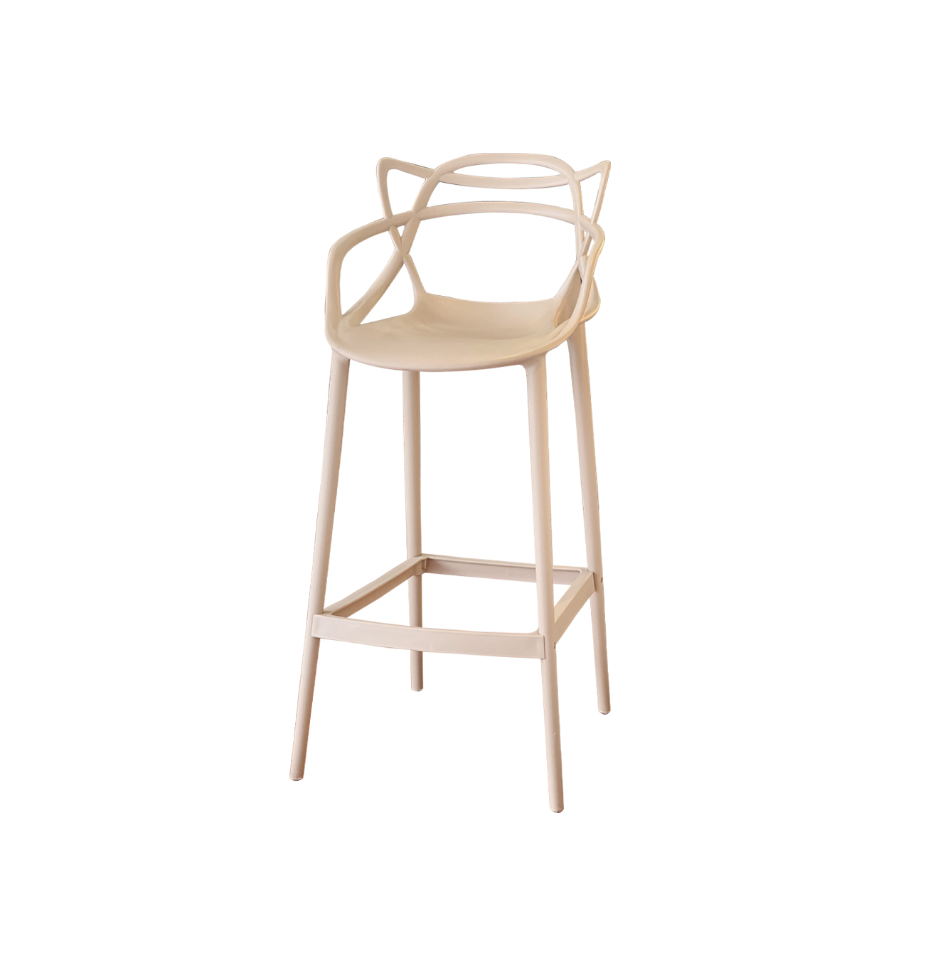 Taburete Plástico Ernesto Biege