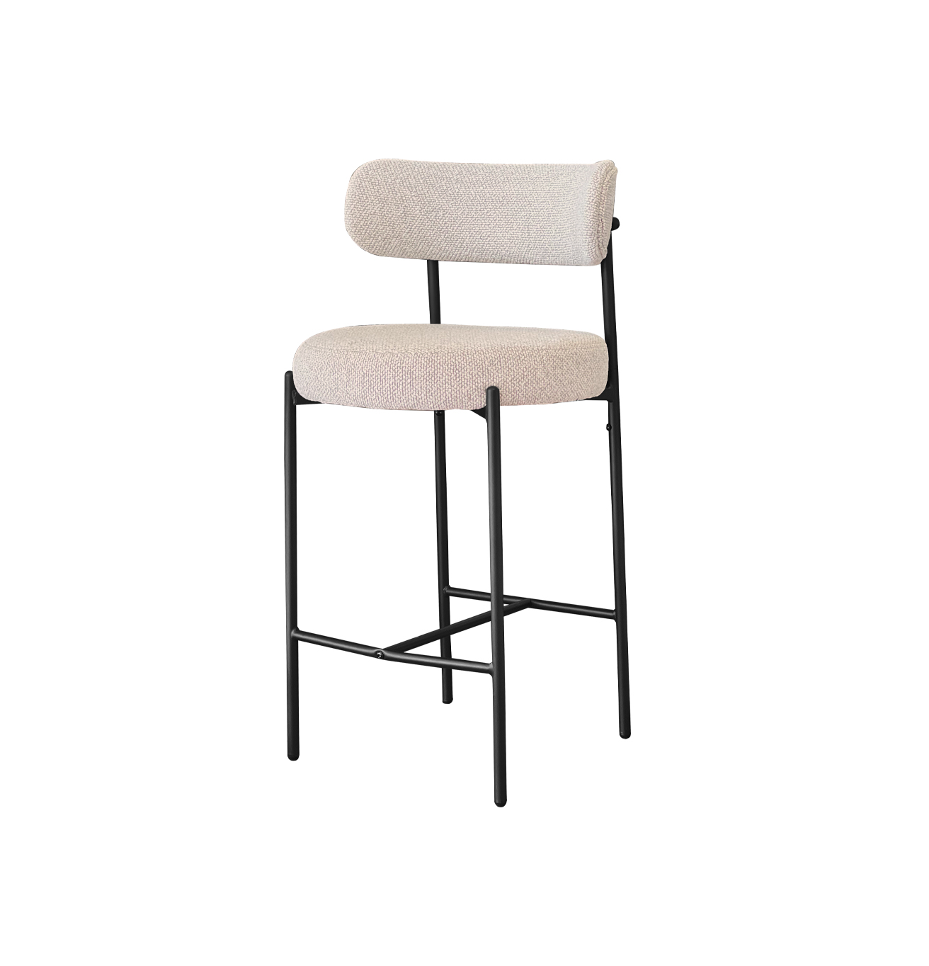 Taburete Tapizado Sally Beige