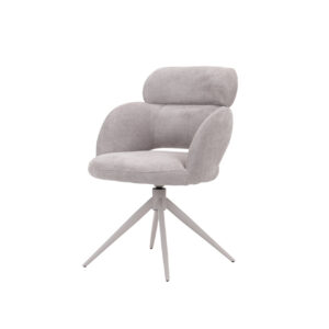 Silla Tapizada Alma Giratoria Gris