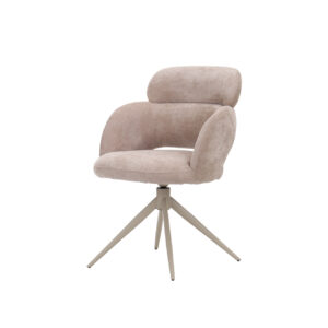Silla Tapizada Alma Giratoria Taupe