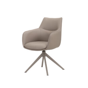 Silla Tapizada Renatta Giratoria Taupe