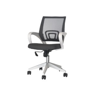 Silla de Oficina Roma Gris con Blanco