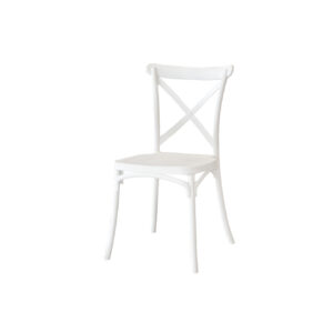 Silla Plástica Crossback Blanca