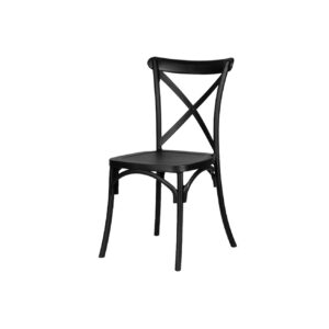 Silla Plástica Crossback Negro