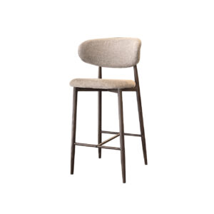 Taburete Tapizado Amy Taupe 75cm